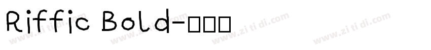 Riffic Bold字体转换